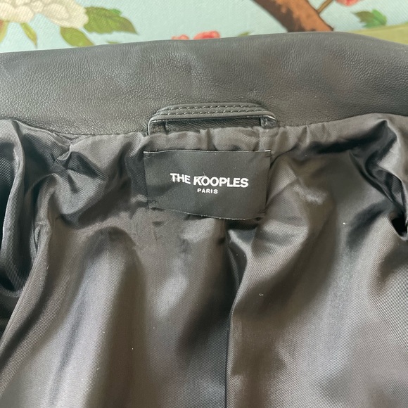 ❤️❤️❤️ The Kooples Worn Once Lambskin Leather Moto Jacket Size M (2) - Picture 8 of 16